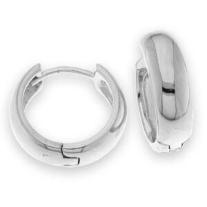 Pendientes de plata lisa 080405