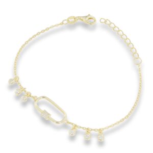 Pulsera de plata diseño chapado 104809